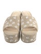 Larroude Canvas Floral Print Slides