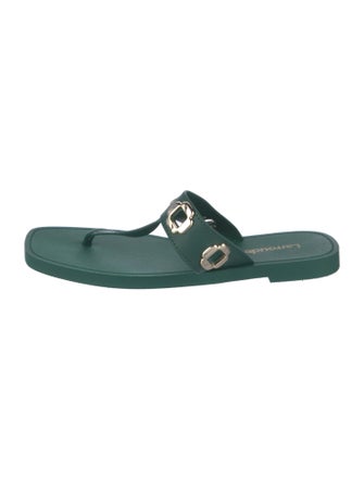 Larroude Leather Slides