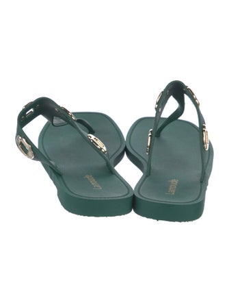 Larroude Leather Slides