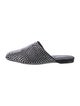 Larroude Suede Crystal Embellishments Mules