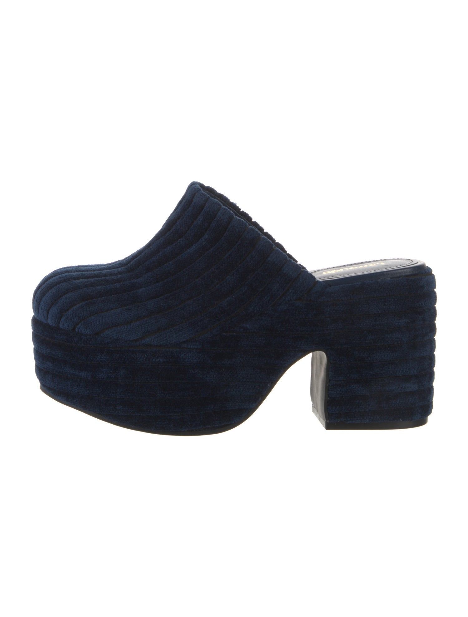 Larroude Velvet Mules