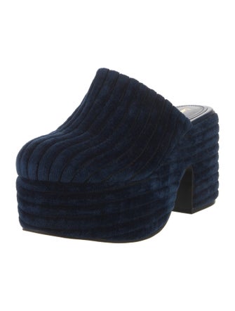 Larroude Velvet Mules
