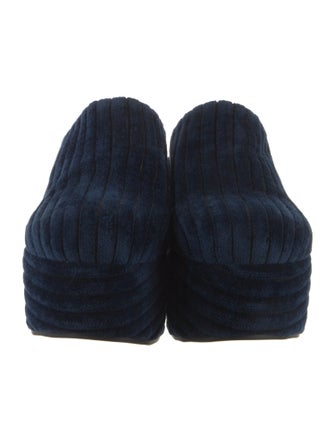 Larroude Velvet Mules