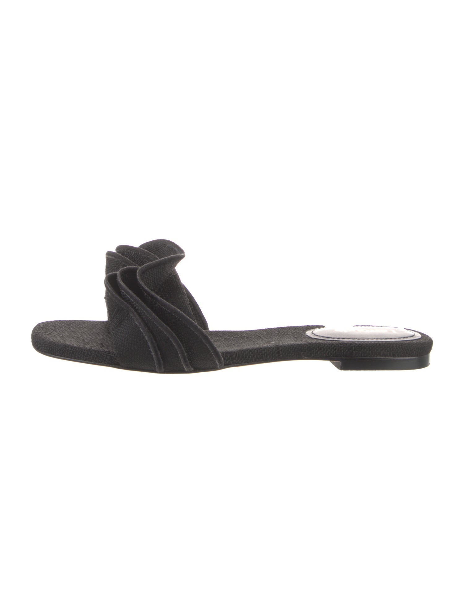 Larroude Canvas Slides