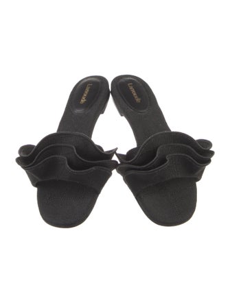 Larroude Canvas Slides