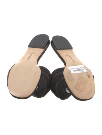 Larroude Canvas Slides