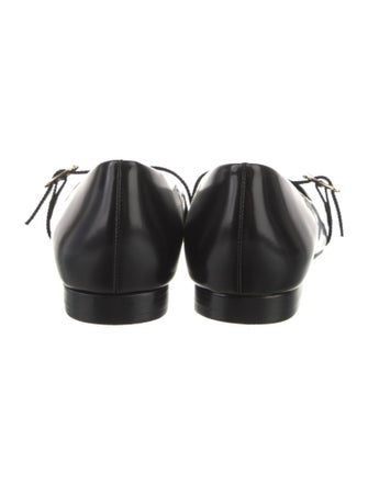 Larroude Leather Mary Jane Flats
