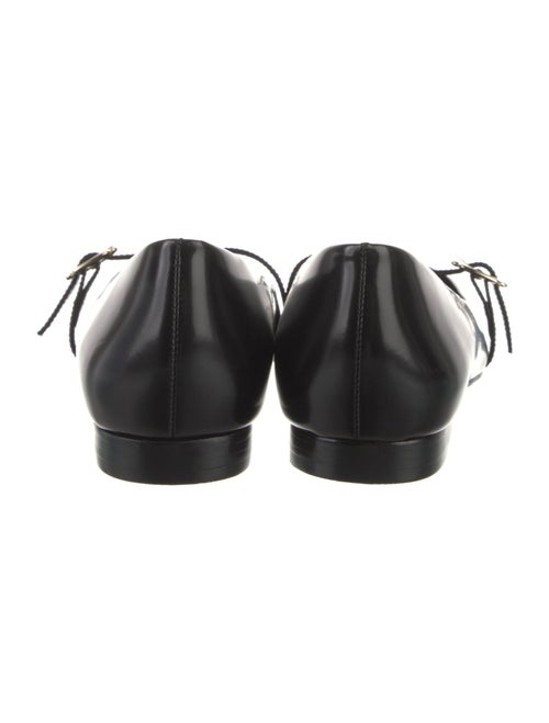 Larroude Leather Mary Jane Flats