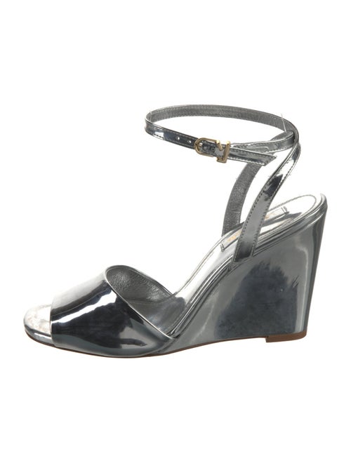 Larroude Patent Leather Sandals