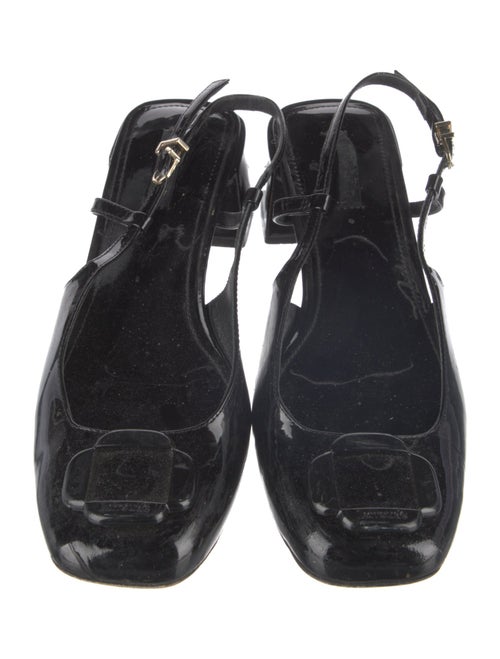 Larroude Patent Leather Slingback Pumps