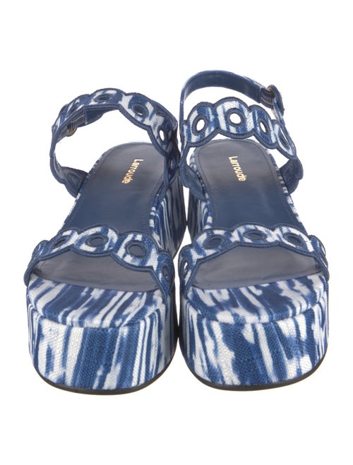 Larroude Canvas Tie-Dye Print Sandals