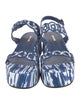 Larroude Canvas Tie-Dye Print Sandals