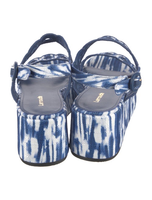 Larroude Canvas Tie-Dye Print Sandals