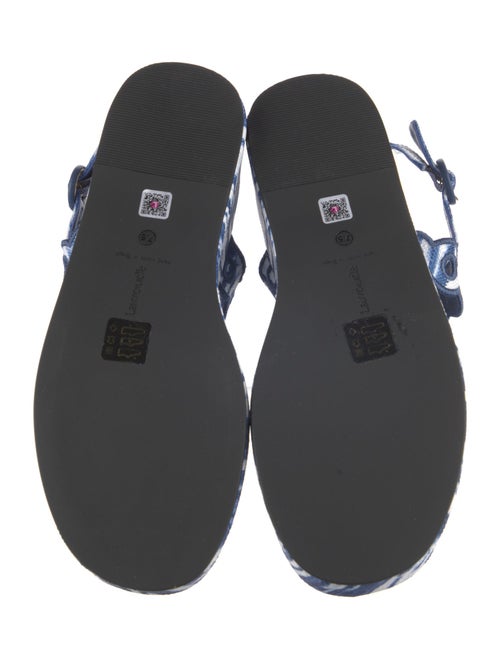 Larroude Canvas Tie-Dye Print Sandals