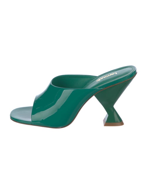 Larroude Patent Leather Slides