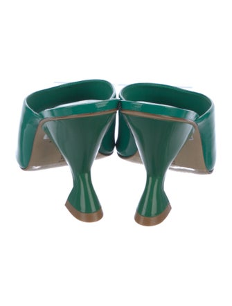 Larroude Patent Leather Slides