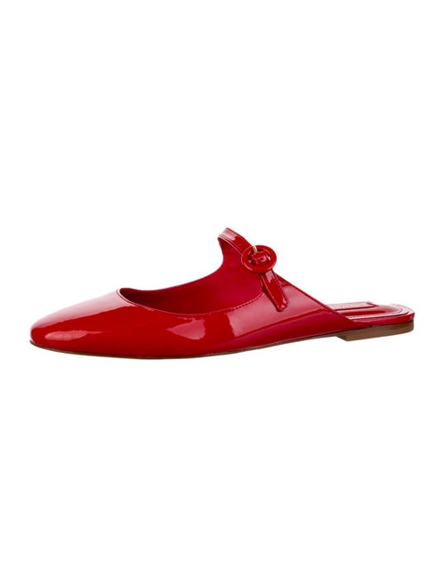 Larroude Patent Leather Mules