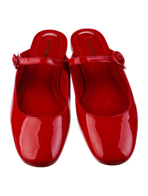 Larroude Patent Leather Mules