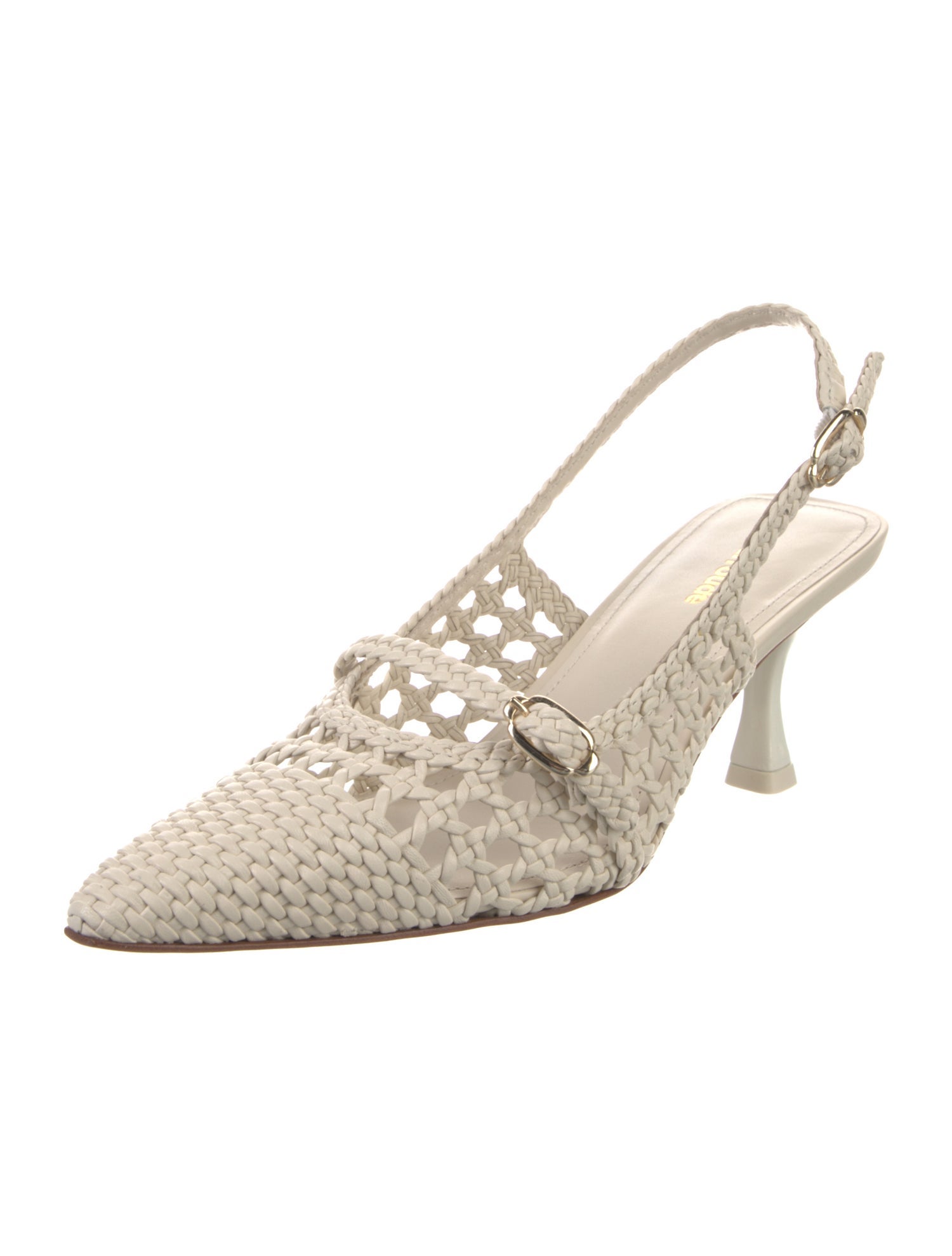 Larroude Leather Slingback Pumps