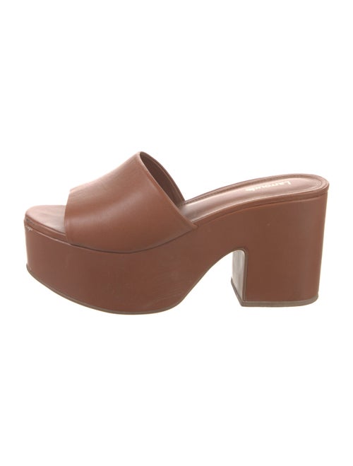 Larroude Leather Slides