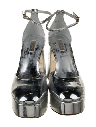 Larroude Patent Leather D'Orsay Pumps