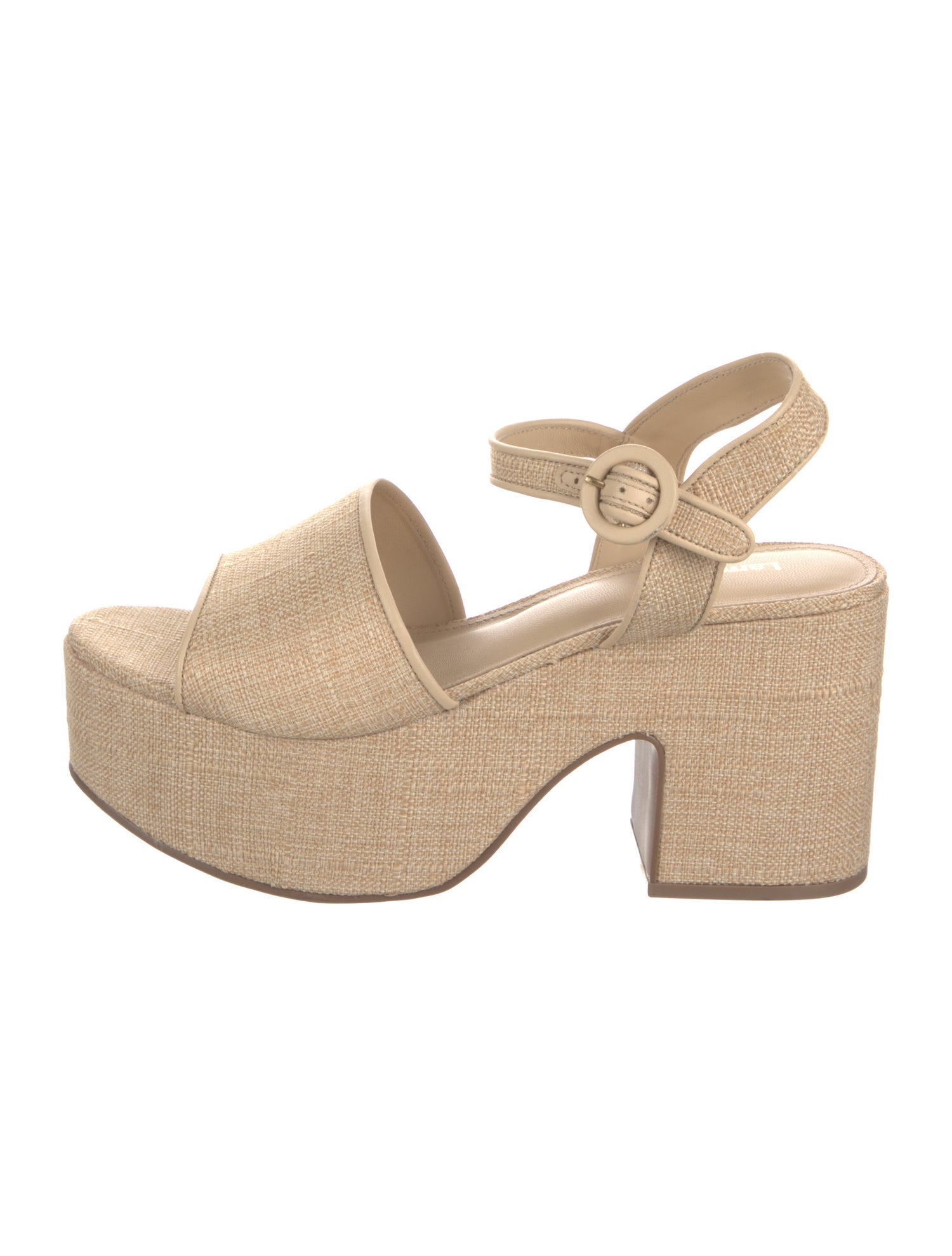 Larroude Raffia Sandals
