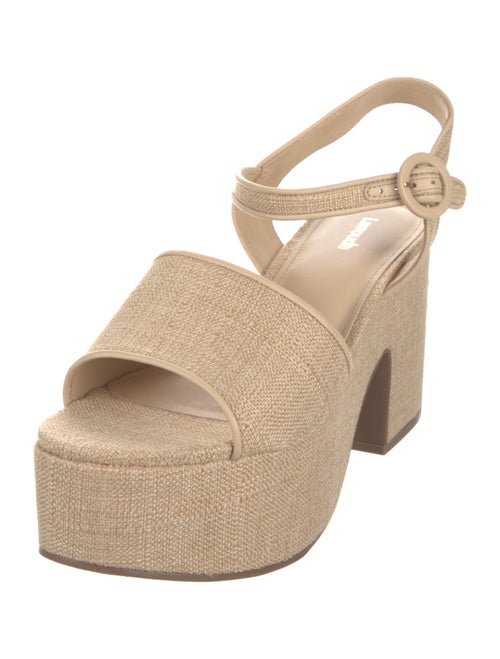 Larroude Raffia Sandals