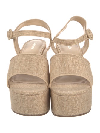 Larroude Raffia Sandals