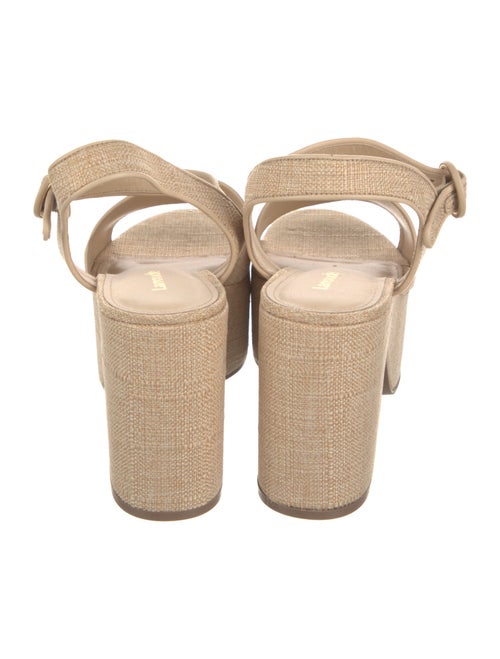 Larroude Raffia Sandals