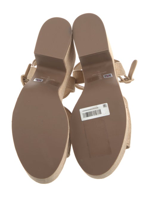 Larroude Raffia Sandals