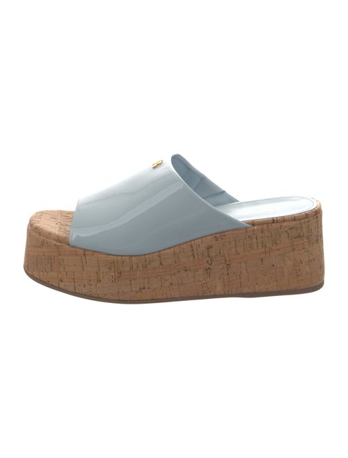 Larroude Patent Leather Slides