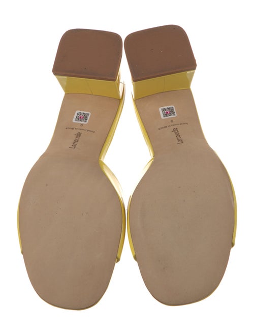 Larroude Patent Leather Slides