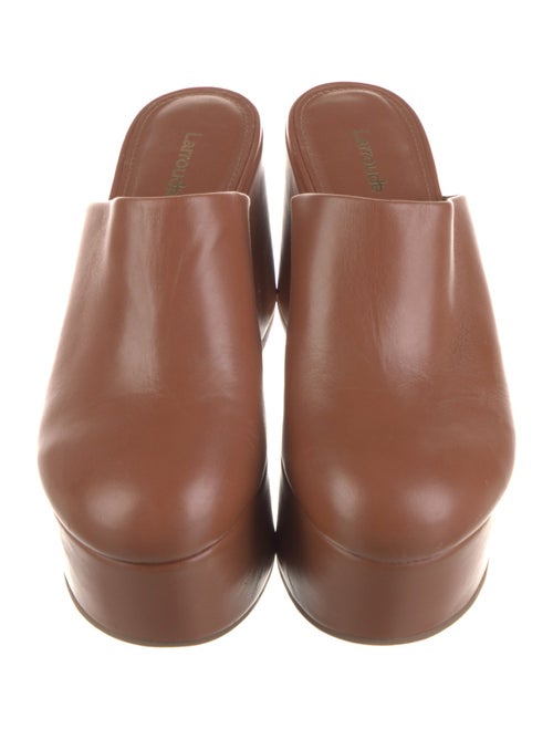 Larroude Leather Mules