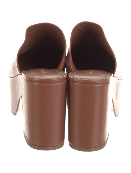 Larroude Leather Mules