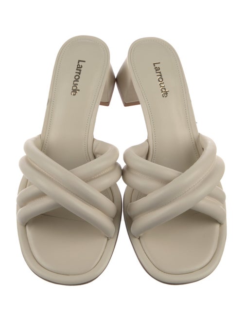 Larroude Leather Slides