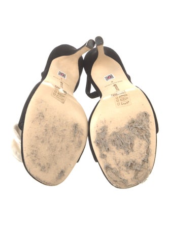 Larroude Suede Slingback Sandals