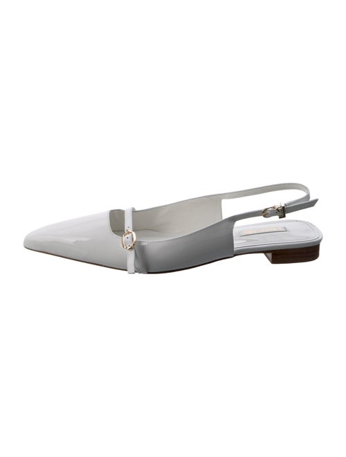 Larroude Patent Leather Slingback Flats