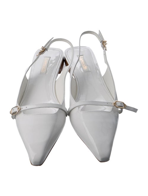 Larroude Patent Leather Slingback Flats