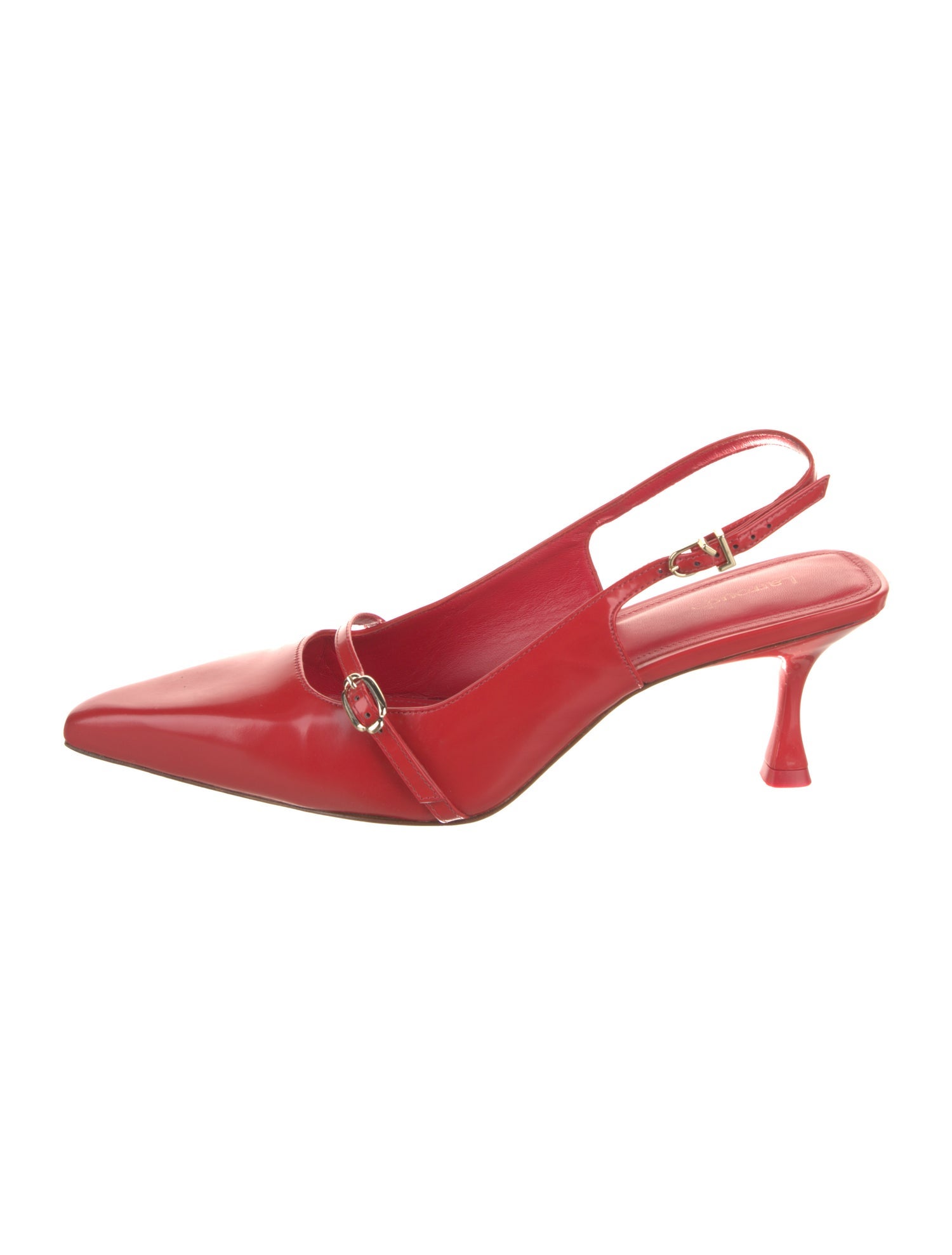 Larroude Leather Slingback Pumps