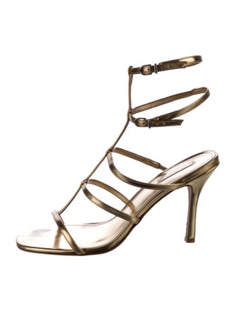 Larroude Leather Gladiator Sandals