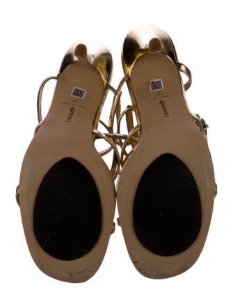 Larroude Leather Gladiator Sandals