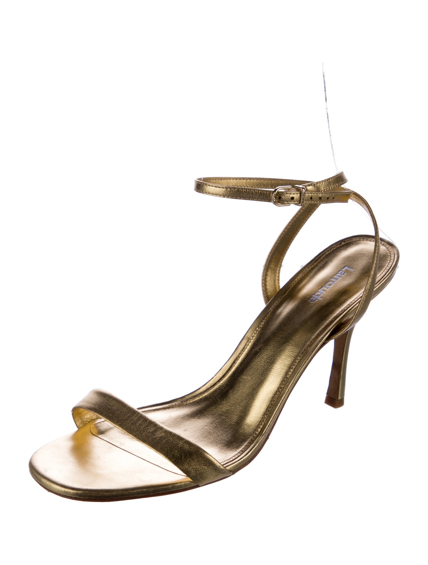 Larroude Leather Slingback Sandals