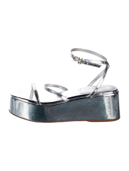 Larroude Patent Leather Sandals
