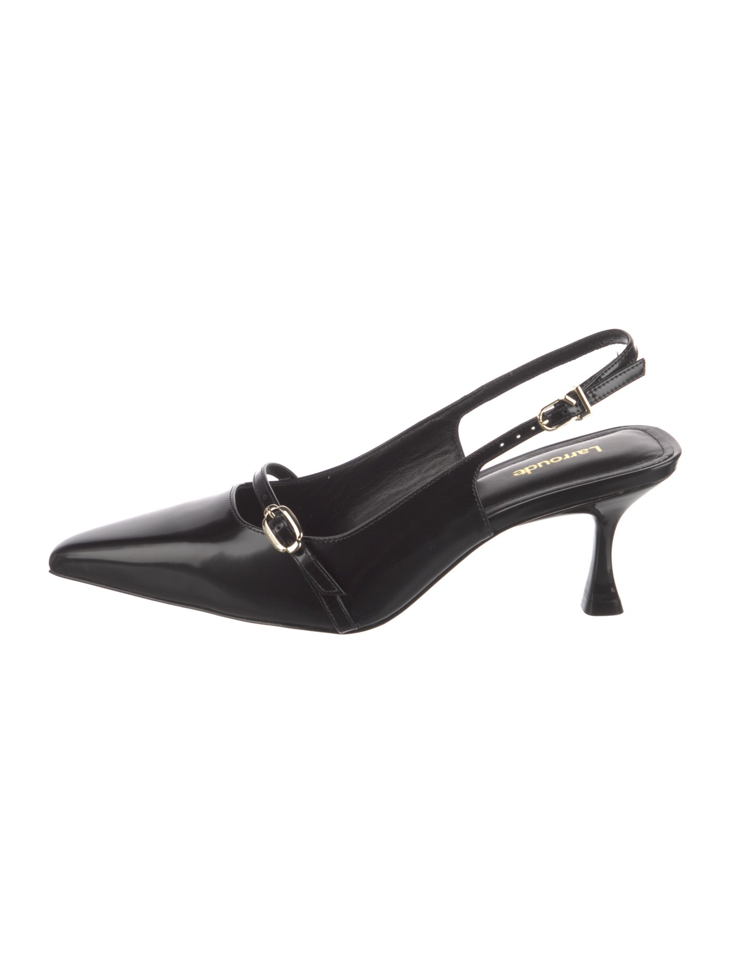 Larroude Leather Slingback Pumps