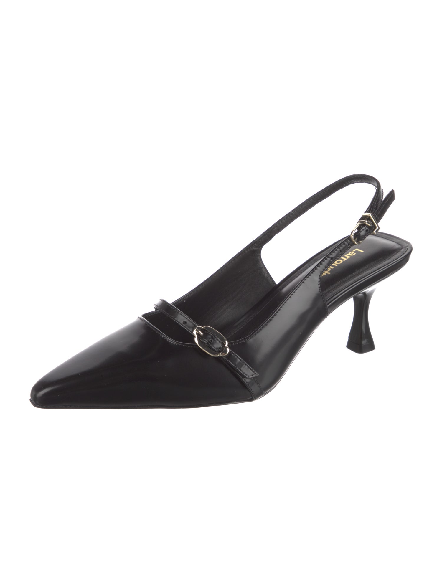 Larroude Leather Slingback Pumps