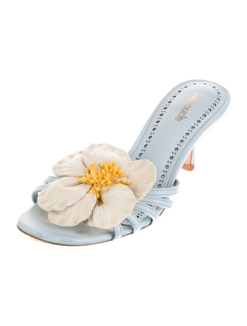 Larroude Leather Slides