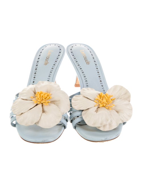 Larroude Leather Slides