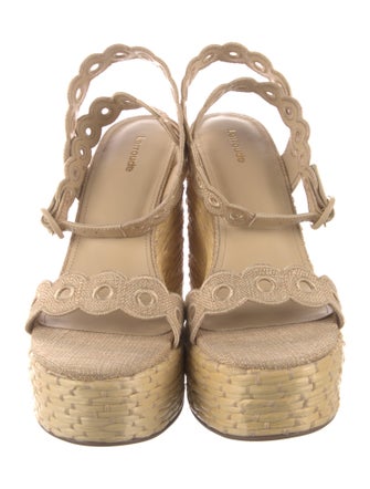 Larroude Raffia Espadrilles