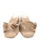 Larroude Raffia Ruffle Embellishment Slides