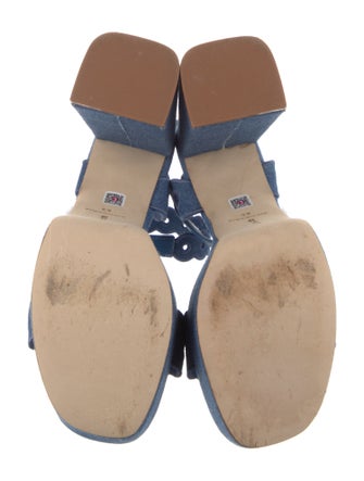 Larroude Denim Sandals